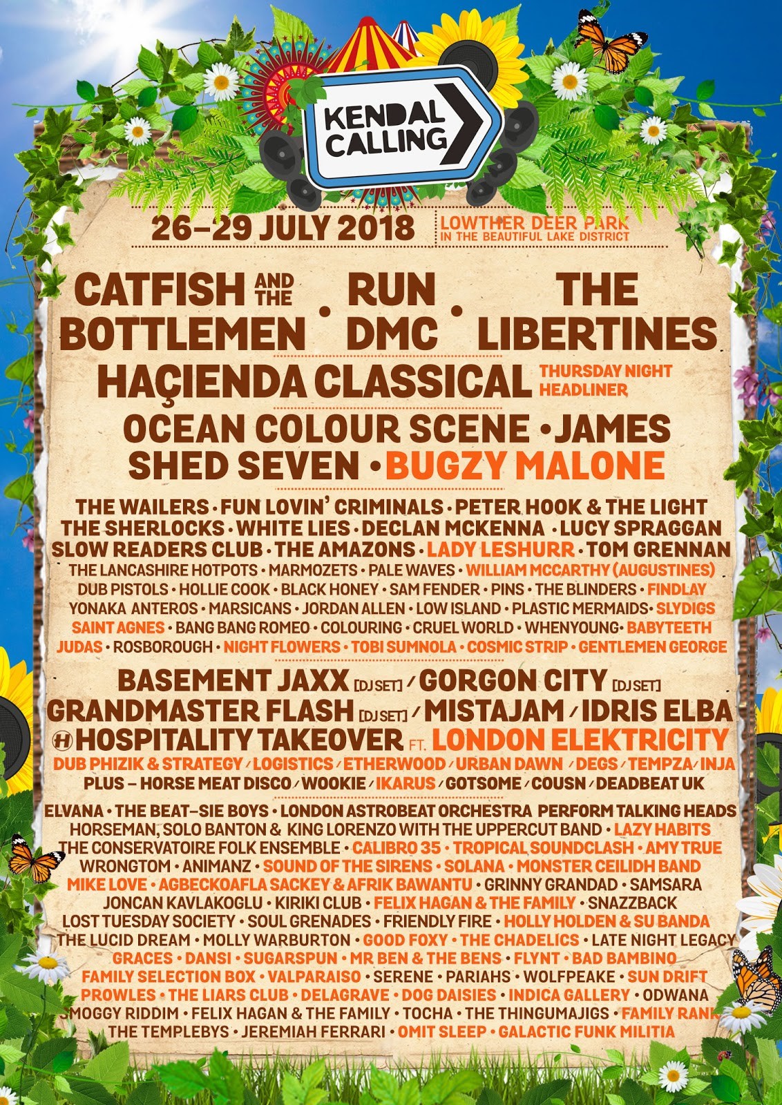 Kendal Calling 2018 Line Up