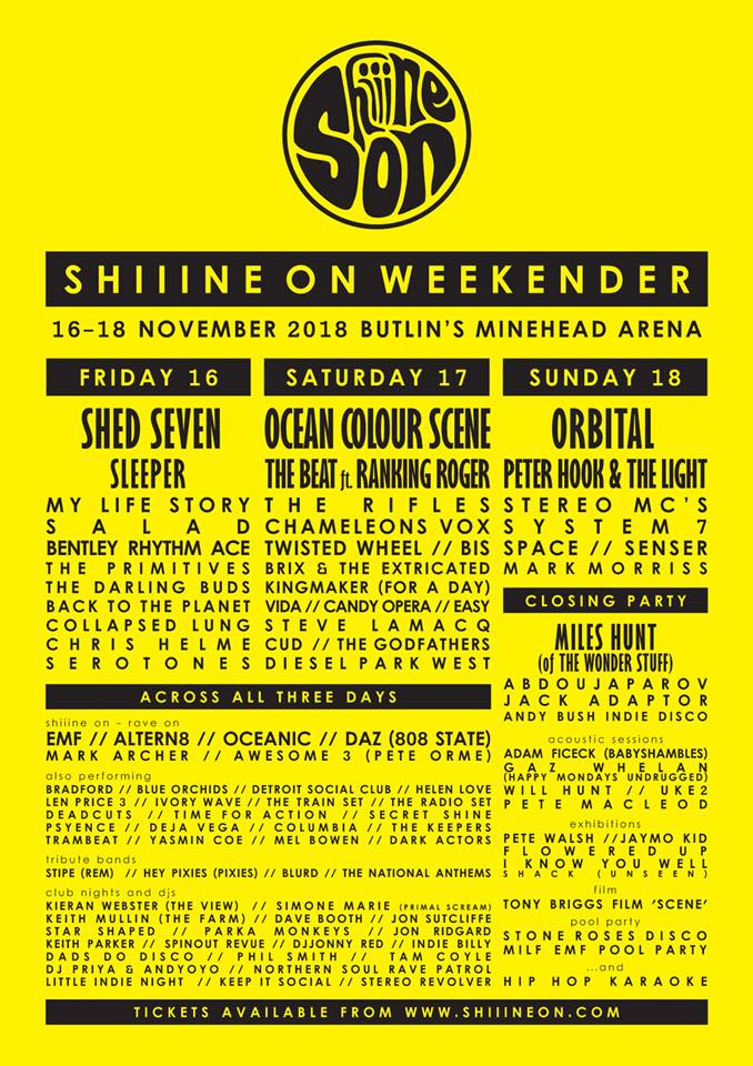 Shiiine On Weekender 2018 Preview