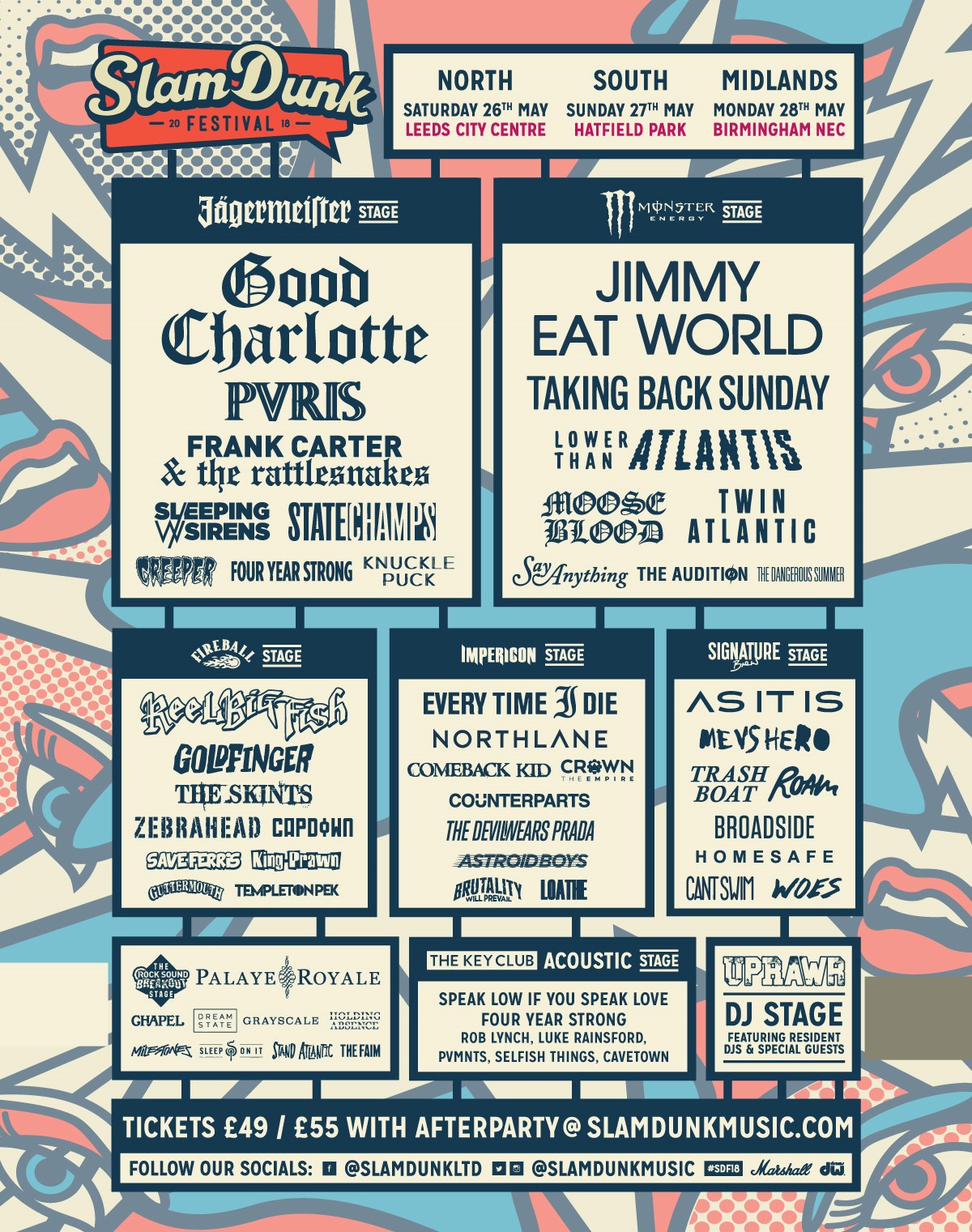 Slam Dunk Festival Midlands 2018 Line Up