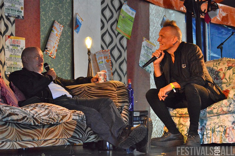 John Robb and Jah Wobble in conversation at Lakefest