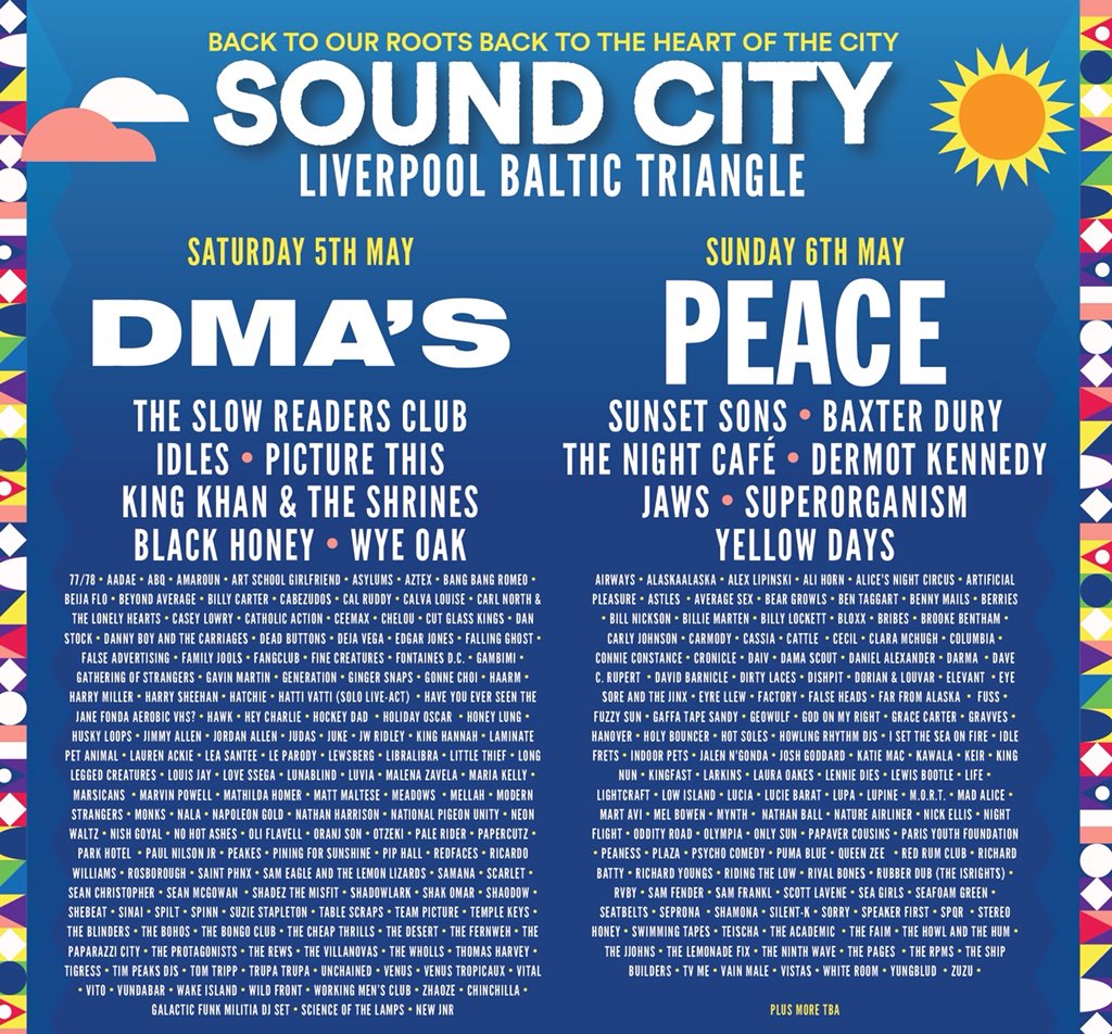 Sound City 2018 Line Up